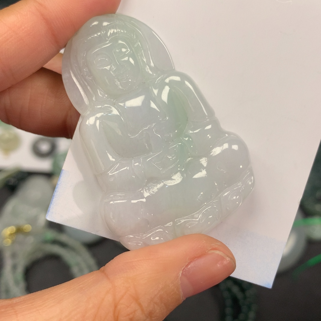 翡翠未镶嵌颈饰纯天然a货翡翠