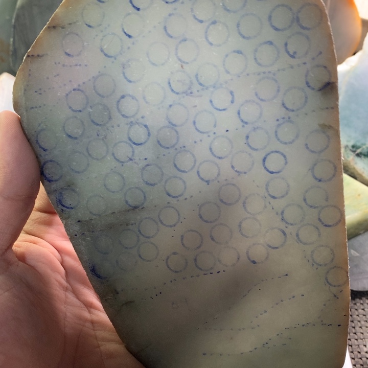 翡翠裸石22号打珠子