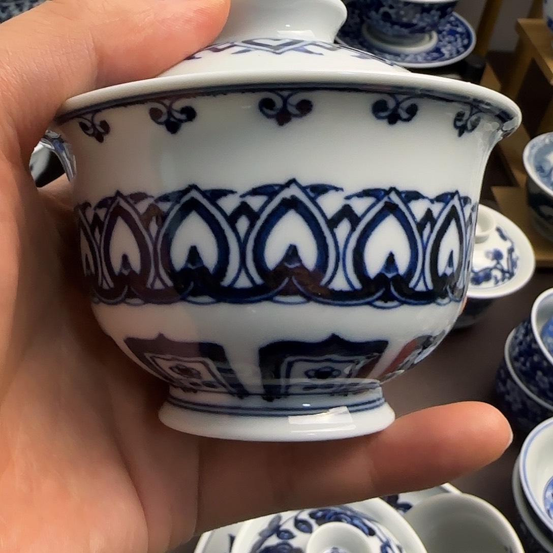 微瑕全手绘景德镇陶瓷茶具