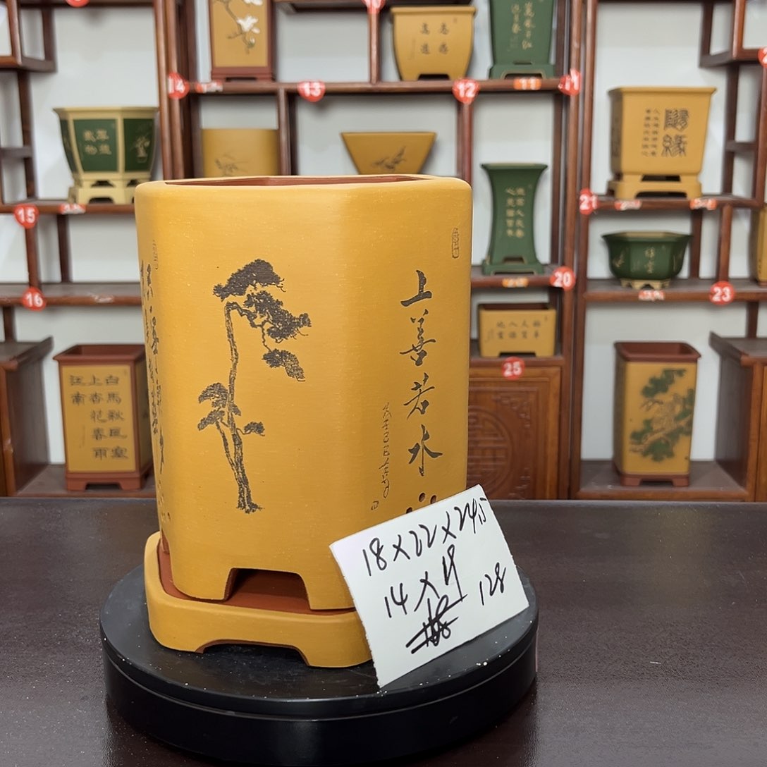 紫砂花盆紫砂花盆