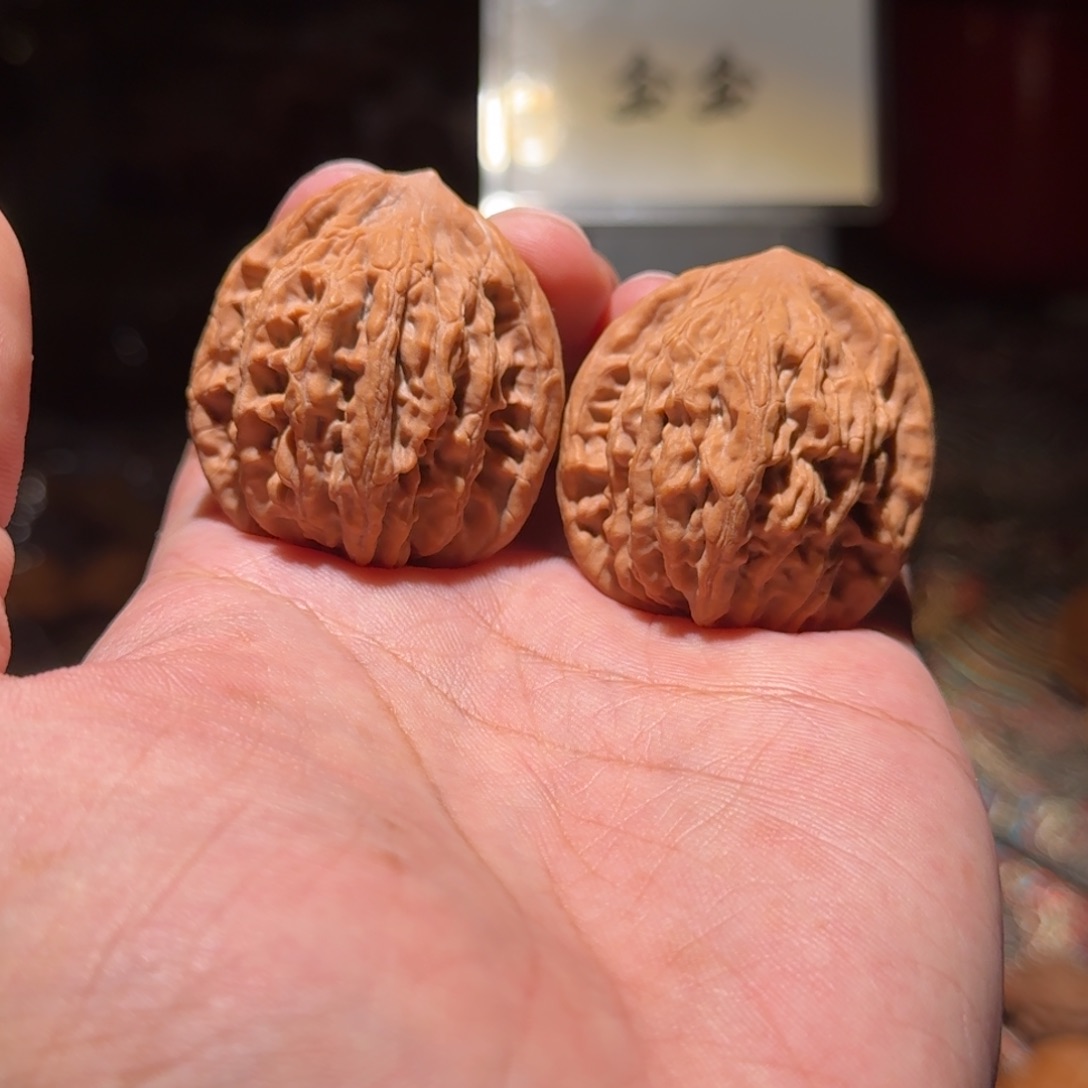 把件核桃050虎头，尺寸38