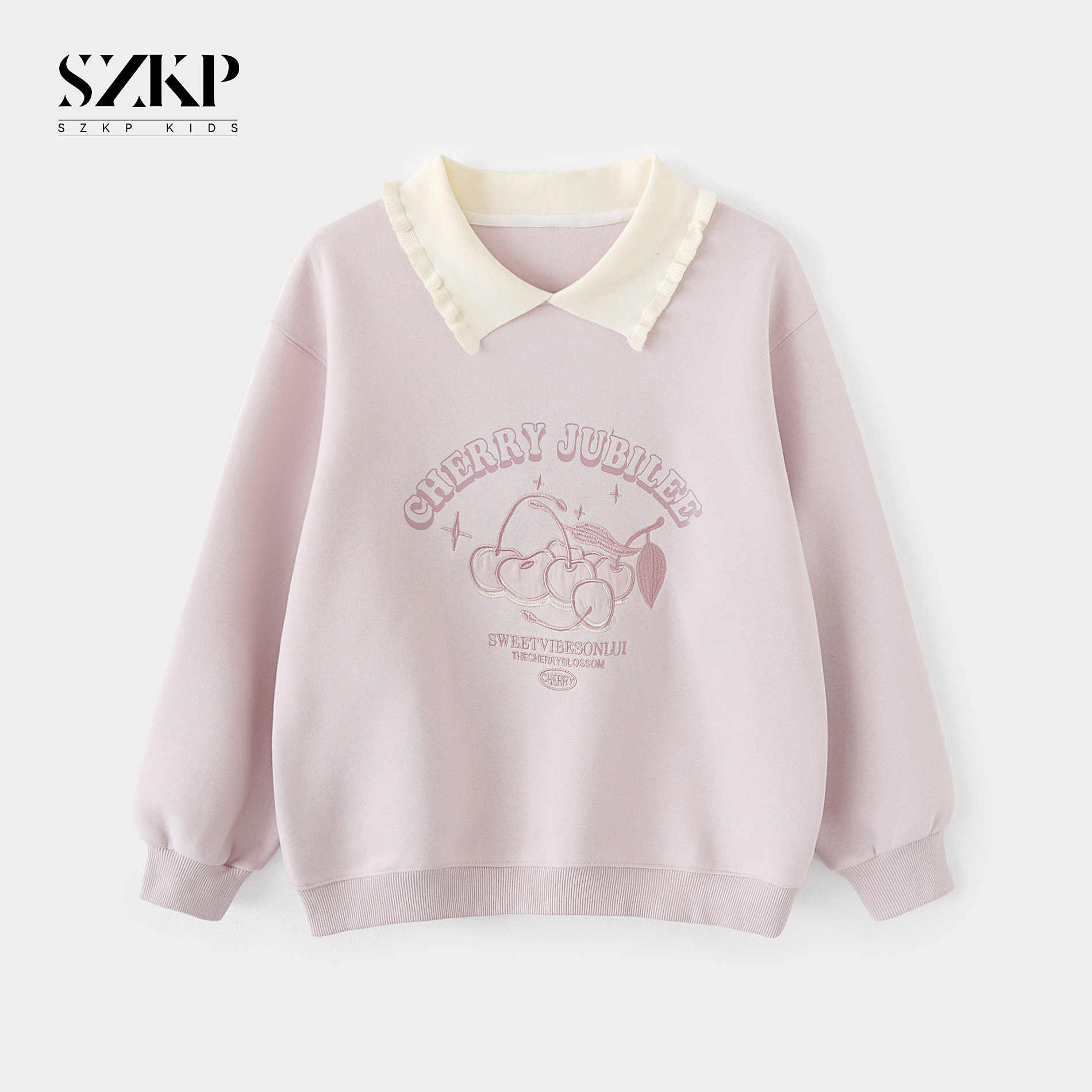 SZKP秋季新款女童休闲百搭上衣中大童时尚洋气儿童卫衣BGYQ552423