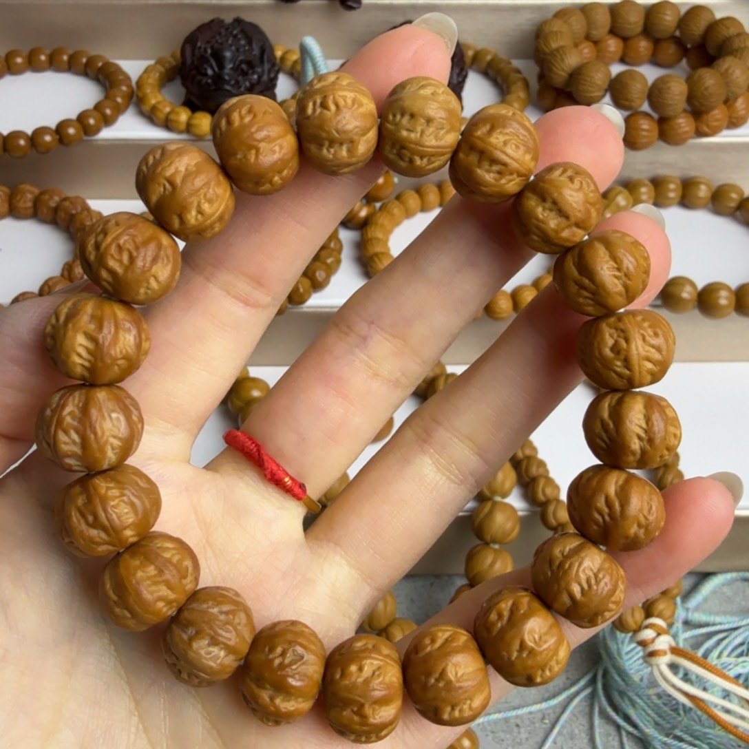 猴头核桃吊坠京八棱