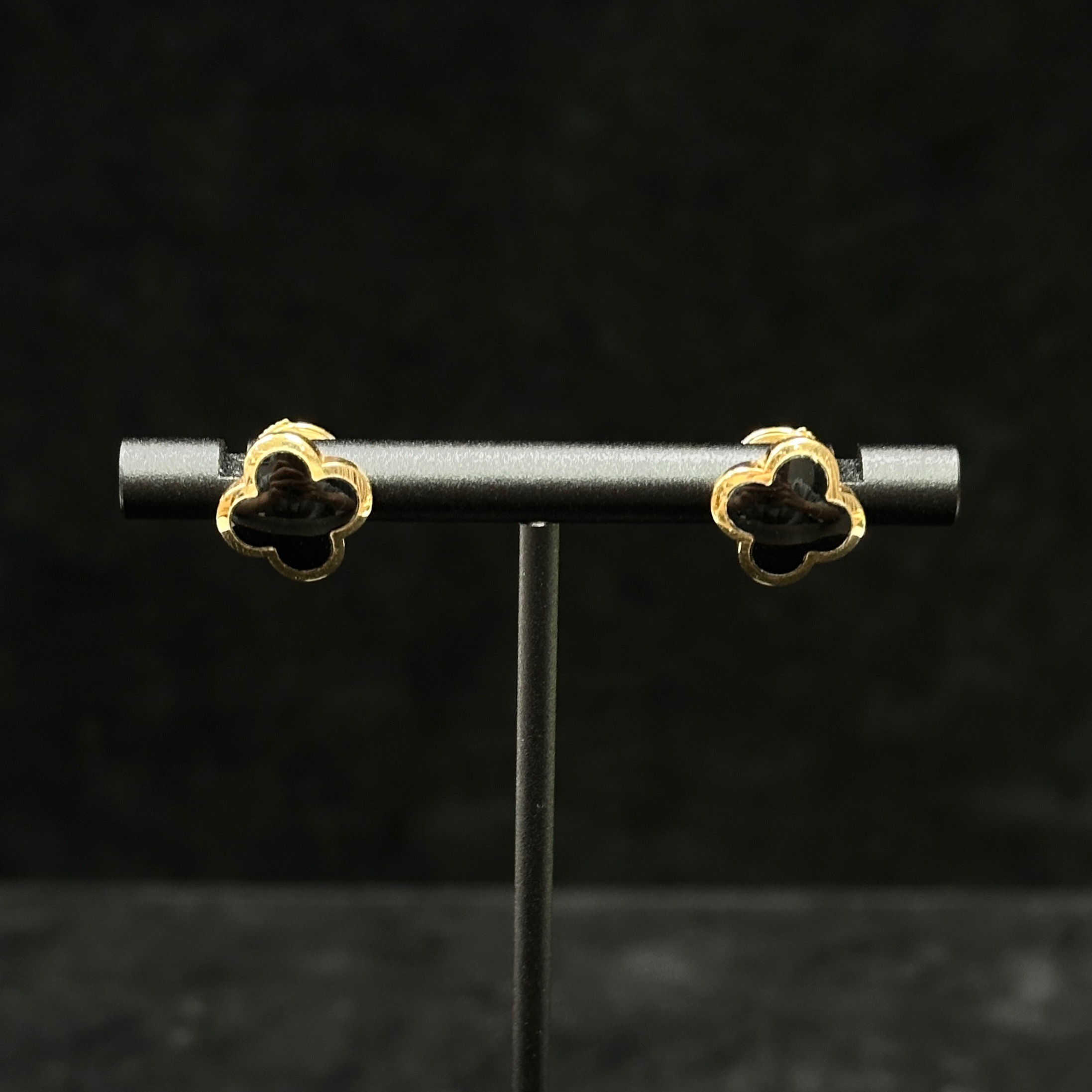 95新 梵克雅宝 【小竹子首播福利】四叶幸运系列果冻耳钉二手