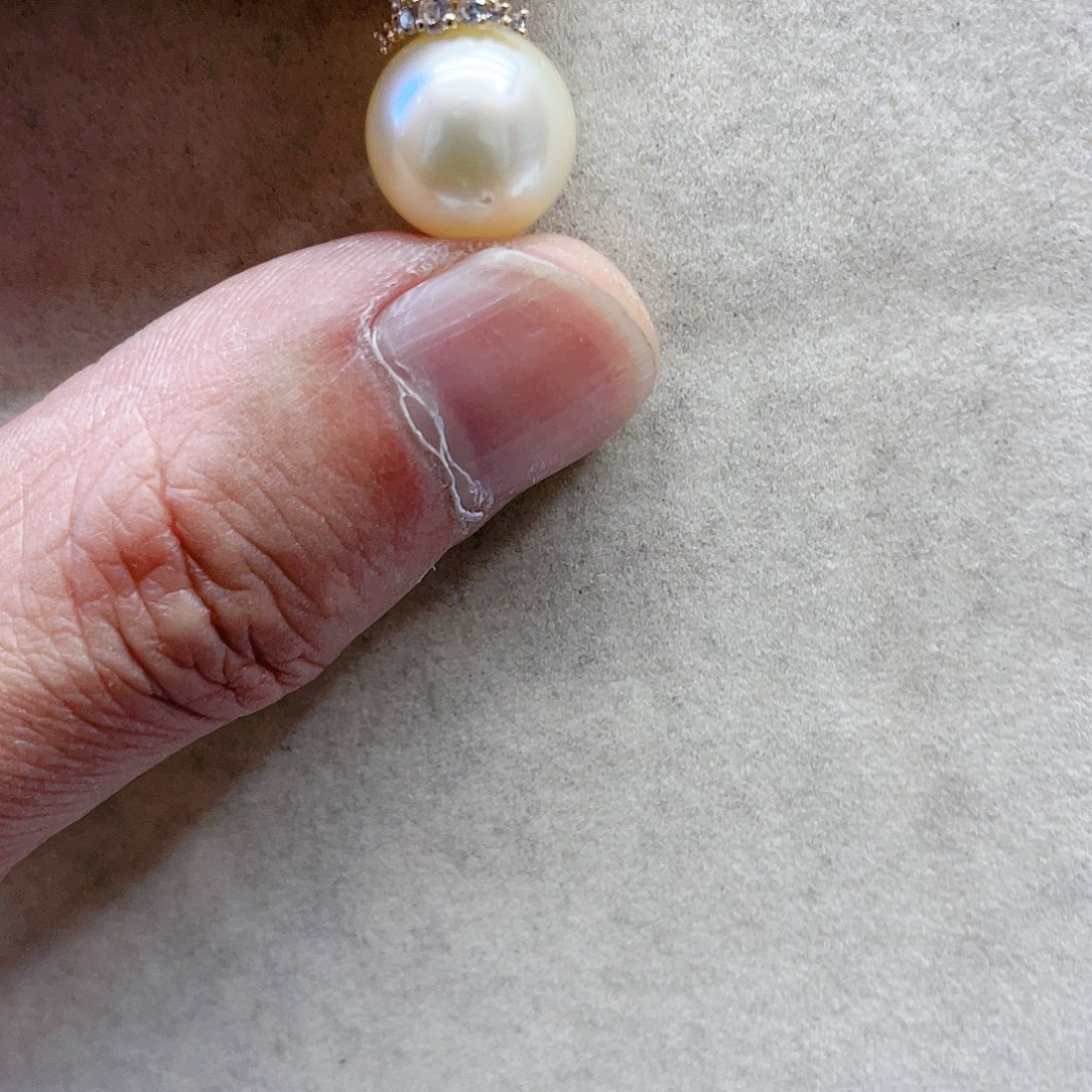 海水珍珠颈饰18K金镶嵌