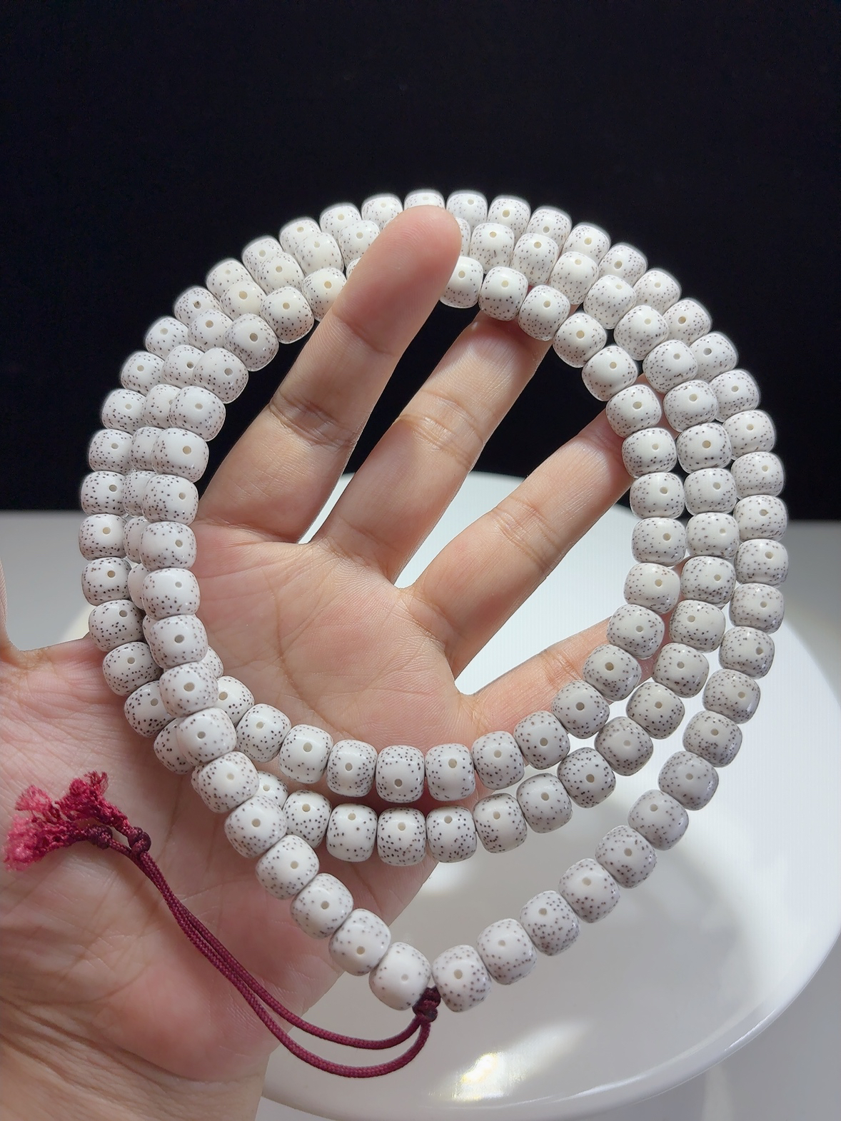 一物一图【脱脂】9×10老型桶，海南毛感料干磨顺白，月朗星稀针尖星