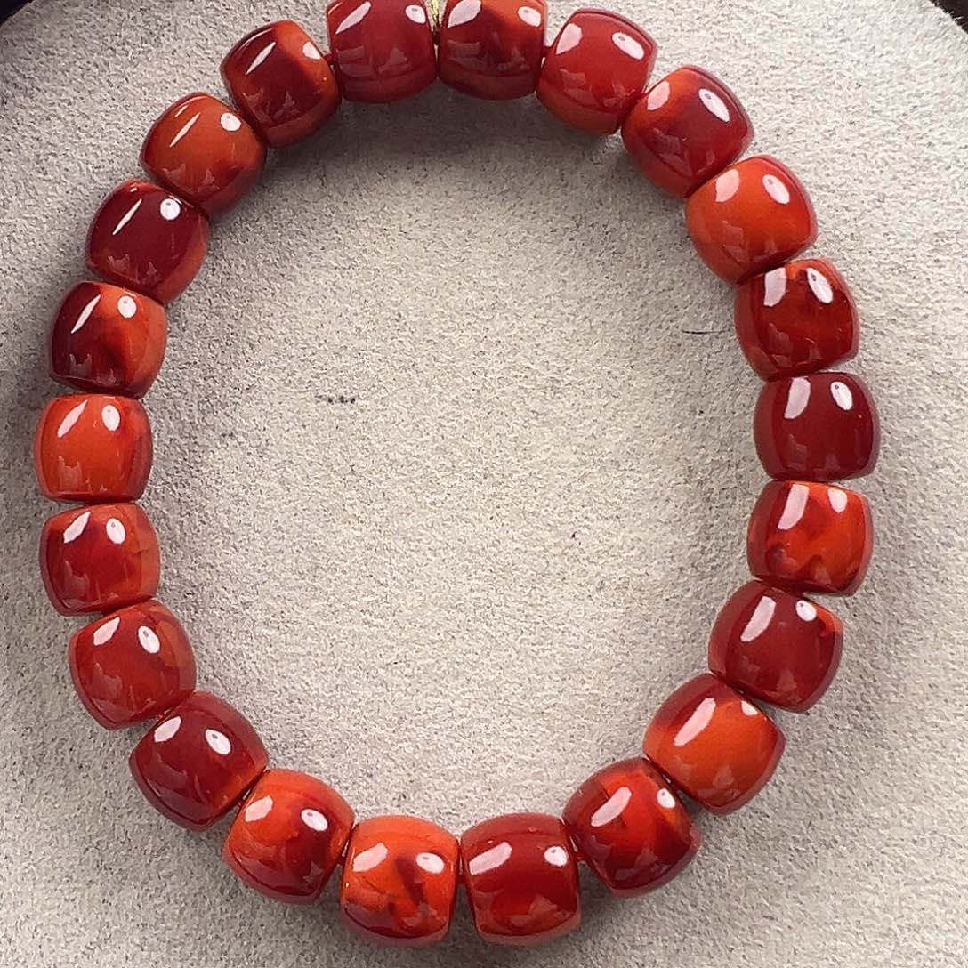 南红玛瑙手串未镶嵌