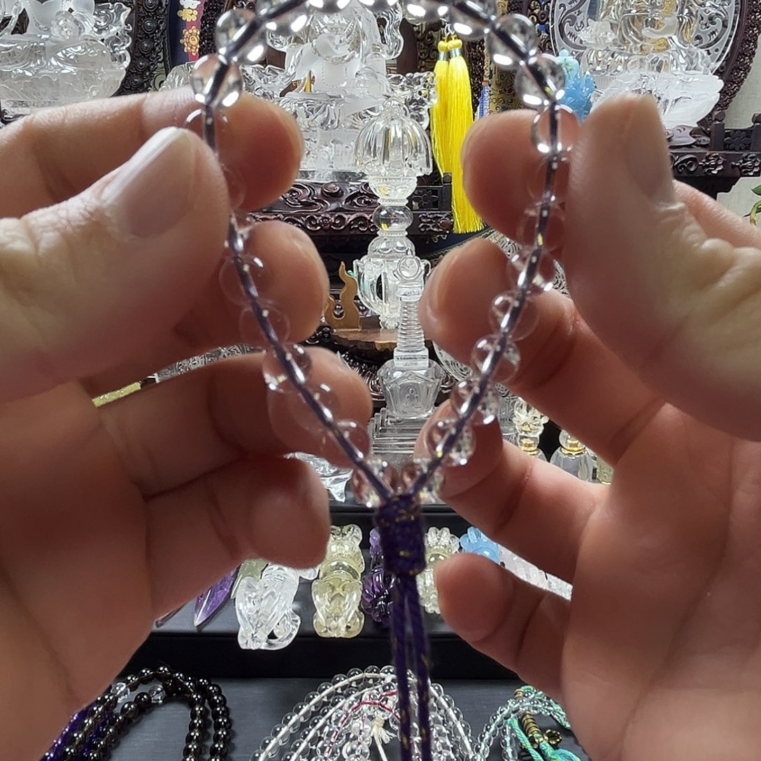 天***宝水晶未镶嵌颈饰水晶珠子