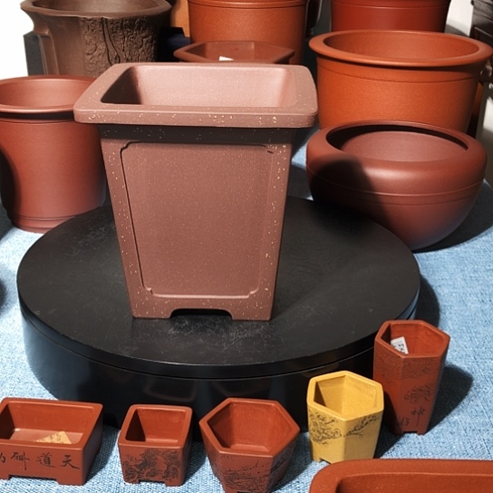 一***農宜兴紫砂花盆精品