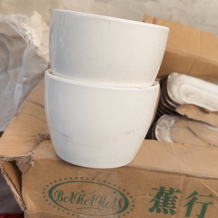 库存尾货四厂汤碗一对煤烧