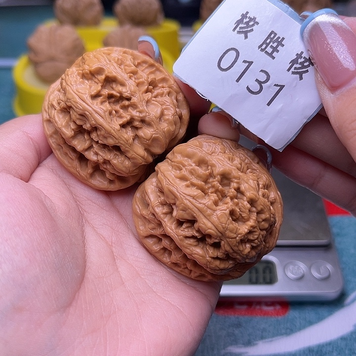 文玩核桃把件桃***们粗筋42.0131