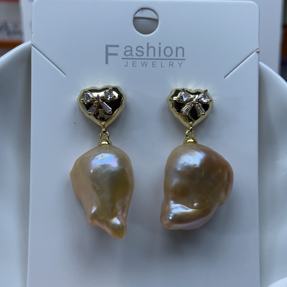 淡水珍珠耳环合金福利534