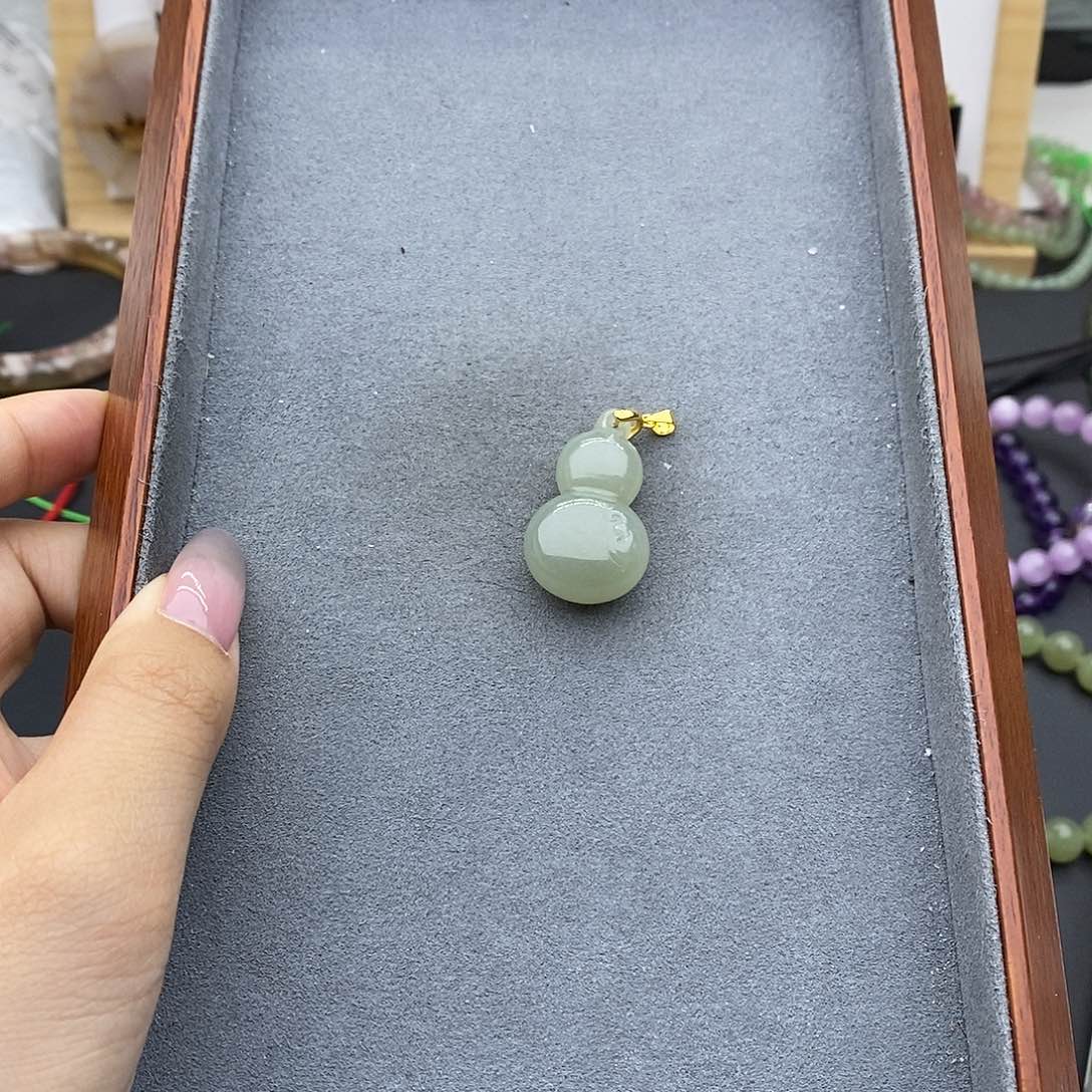 和田玉吊坠(不含链)银S925镶嵌