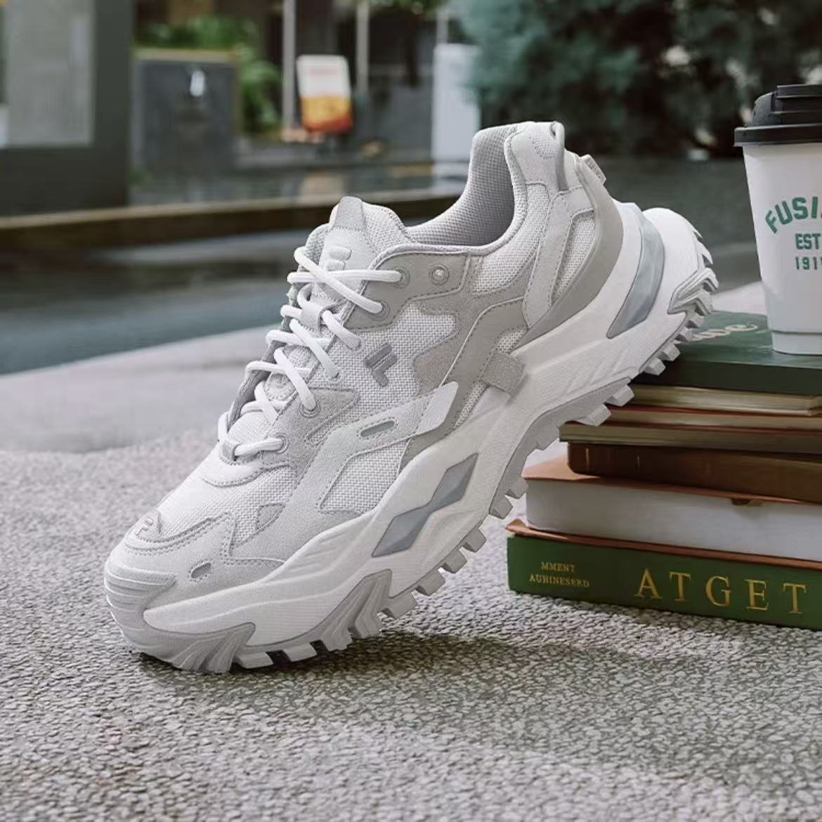【硬糖BIANCO】FILA FUSION斐乐潮牌男鞋厚底潮鞋老爹鞋T12M531007F