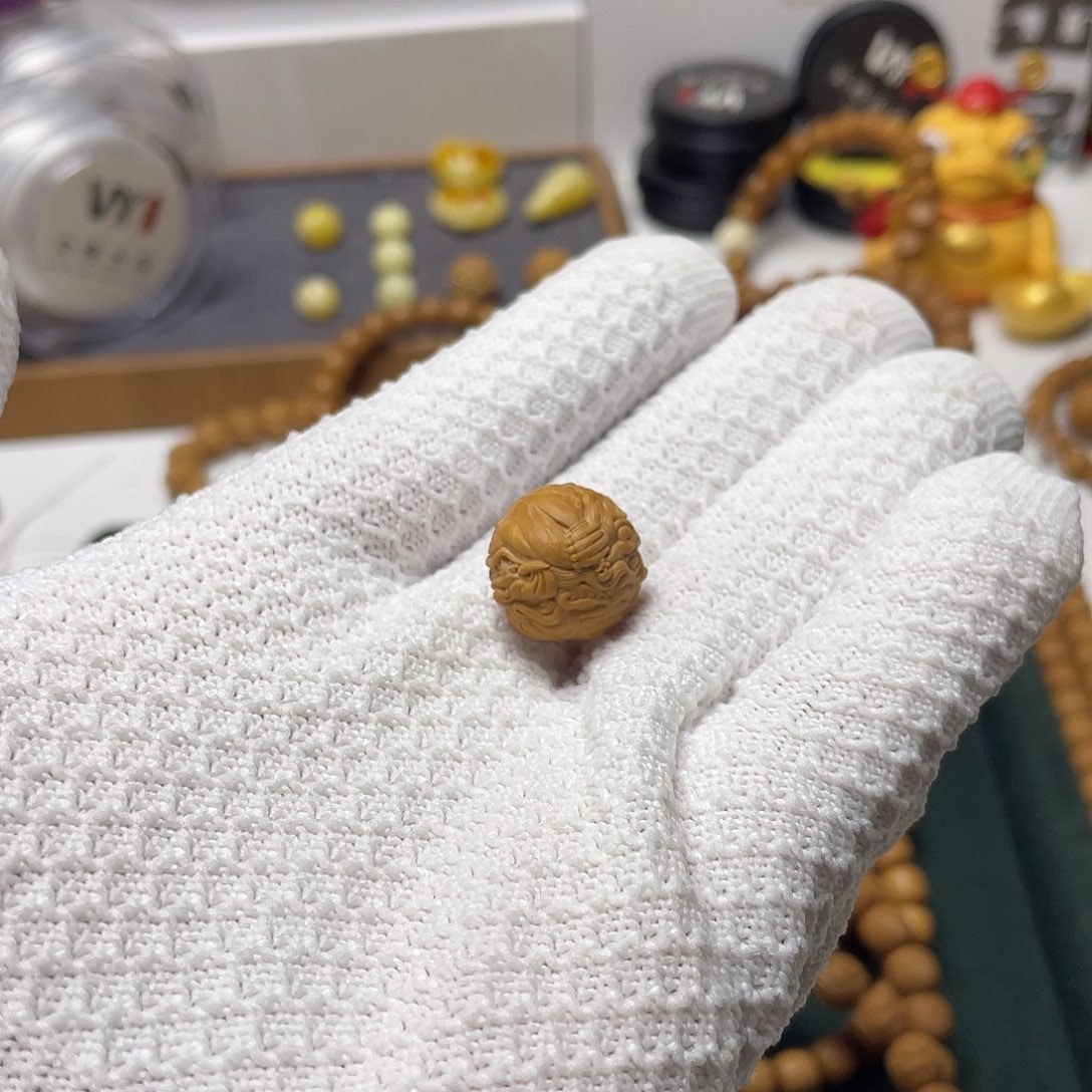 再***夜猴头核桃吊坠精品款凤羽单圈