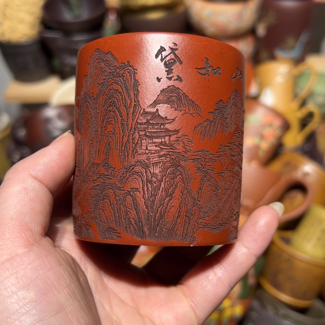 紫砂茶杯宜兴紫砂主人杯