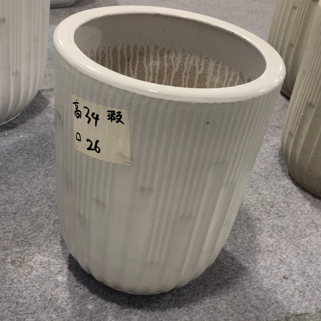 微瑕高温陶瓷花盆