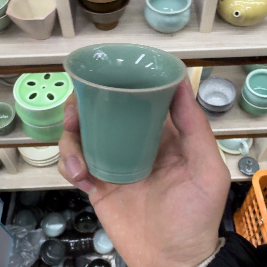 龙泉青瓷茶具微瑕6223