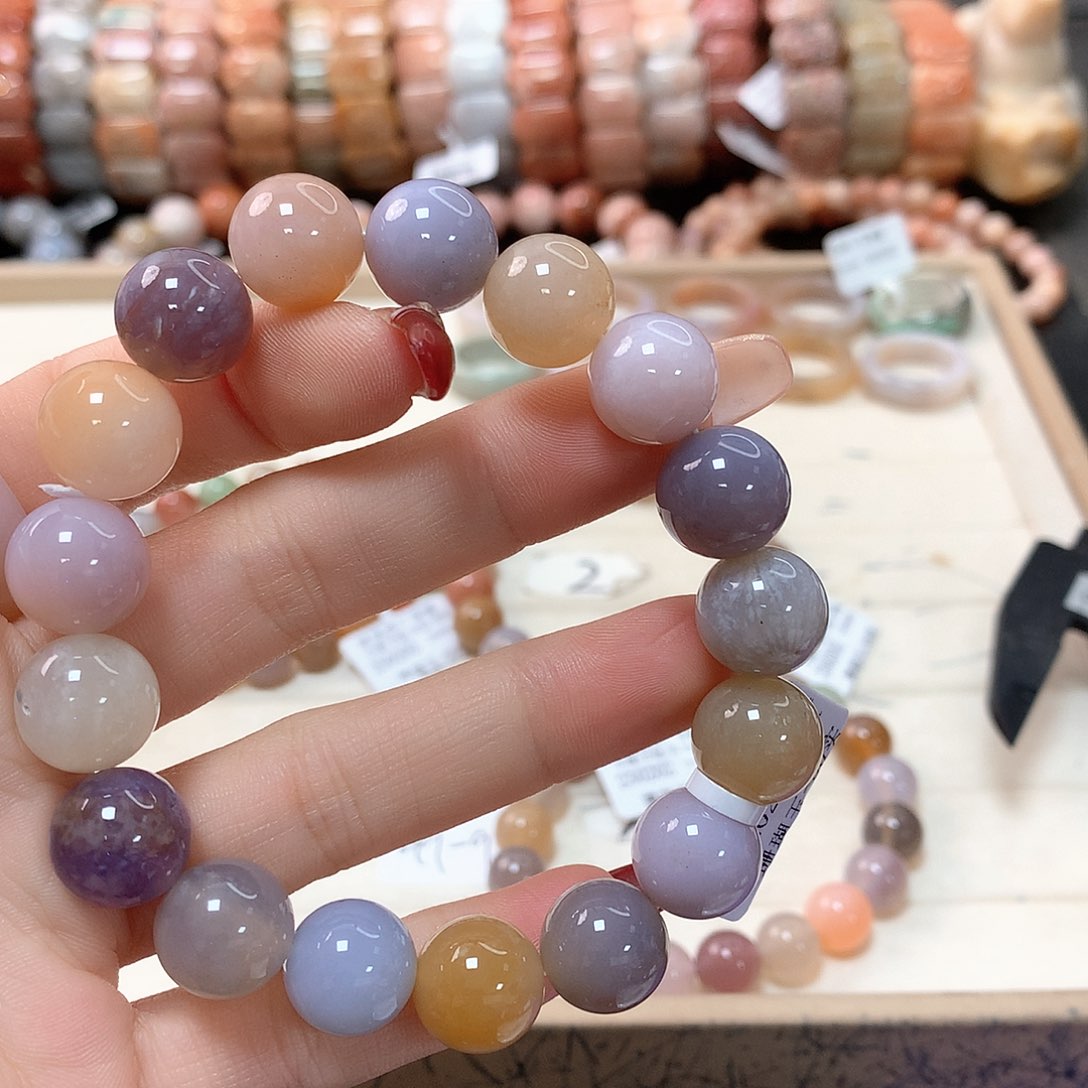 硅化珊瑚（珊瑚玉）手链未镶嵌旺***糖504