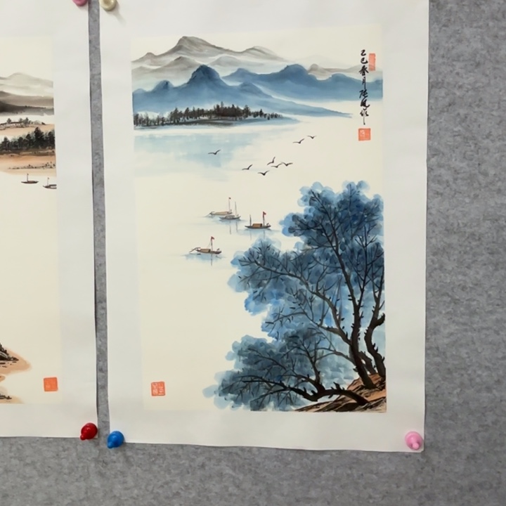 国画花鸟等多种形式为