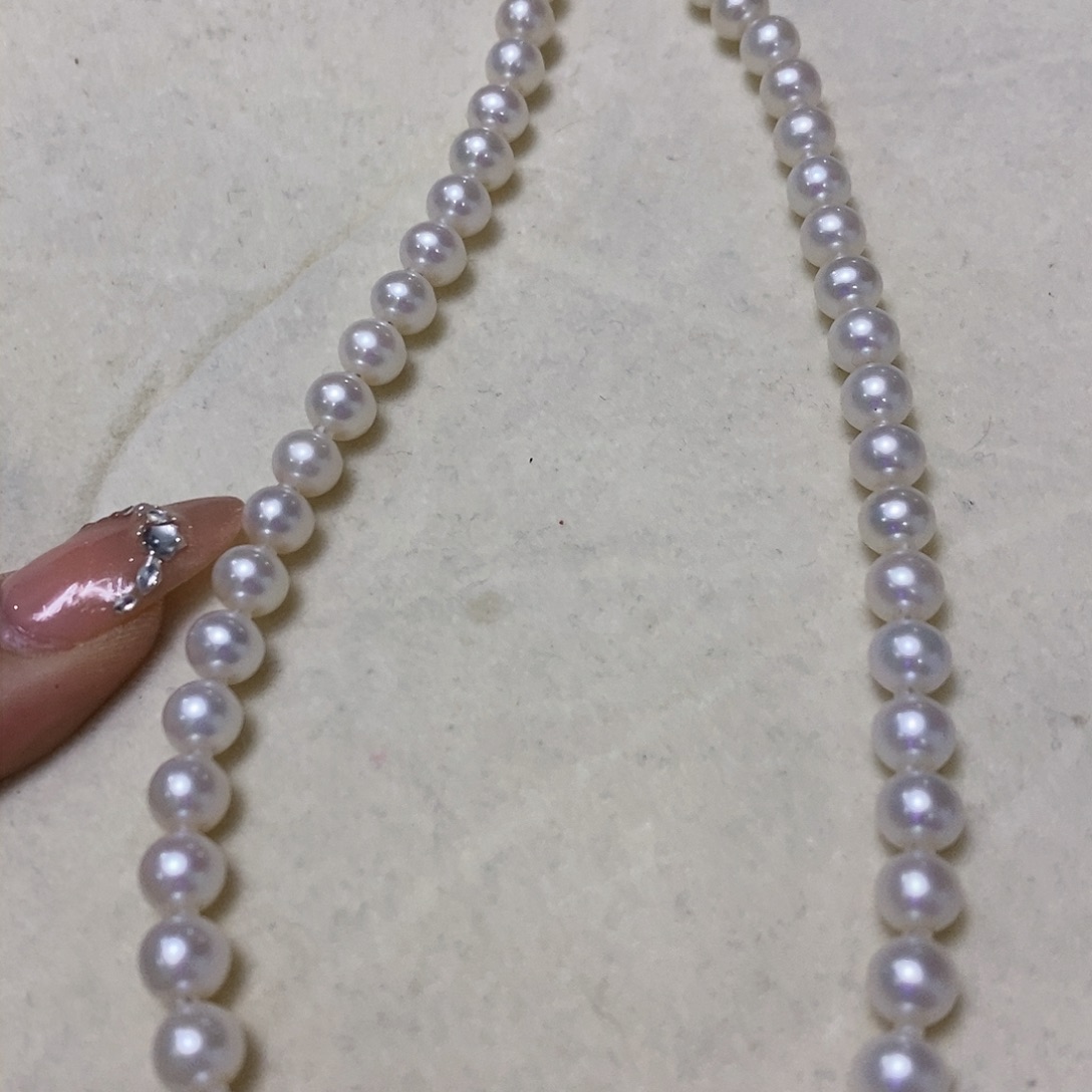 淡水珍珠颈饰18K金镶嵌7