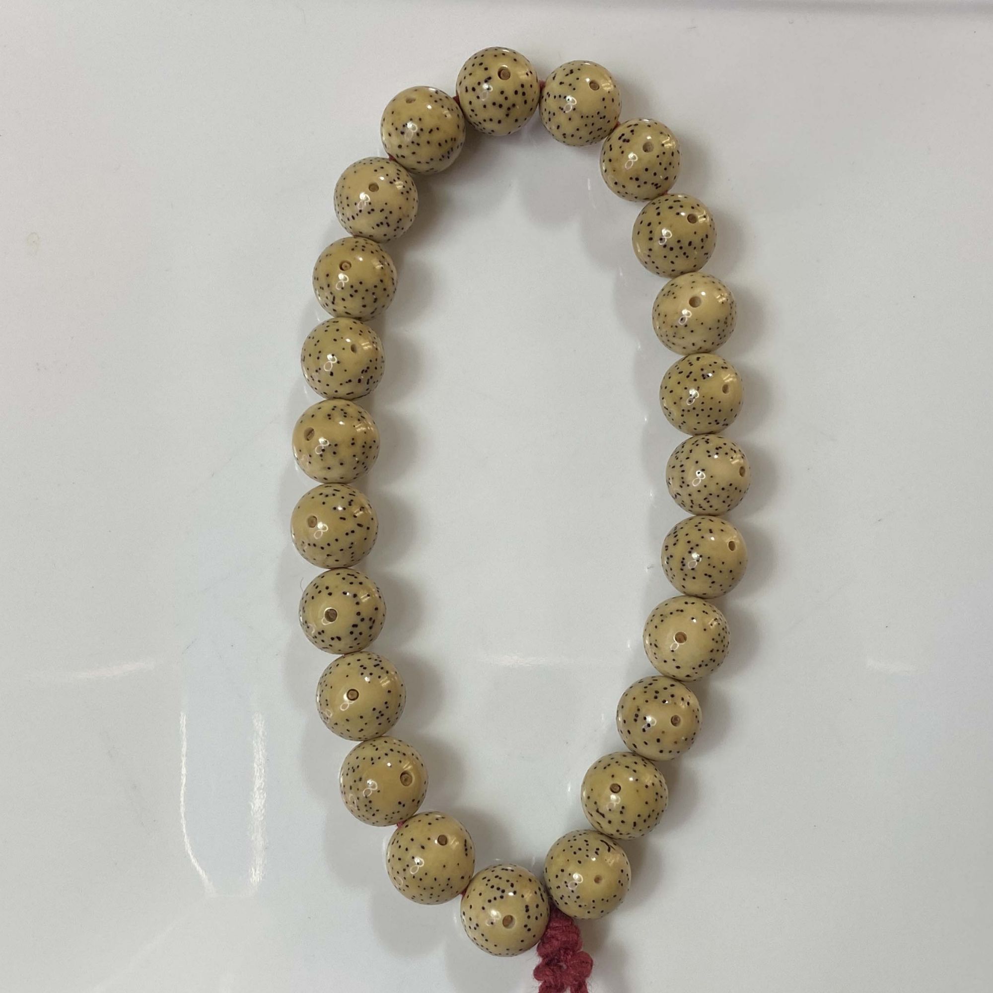 海南原生态星月菩提 尺寸10石玉柠檬黄正圆单圈