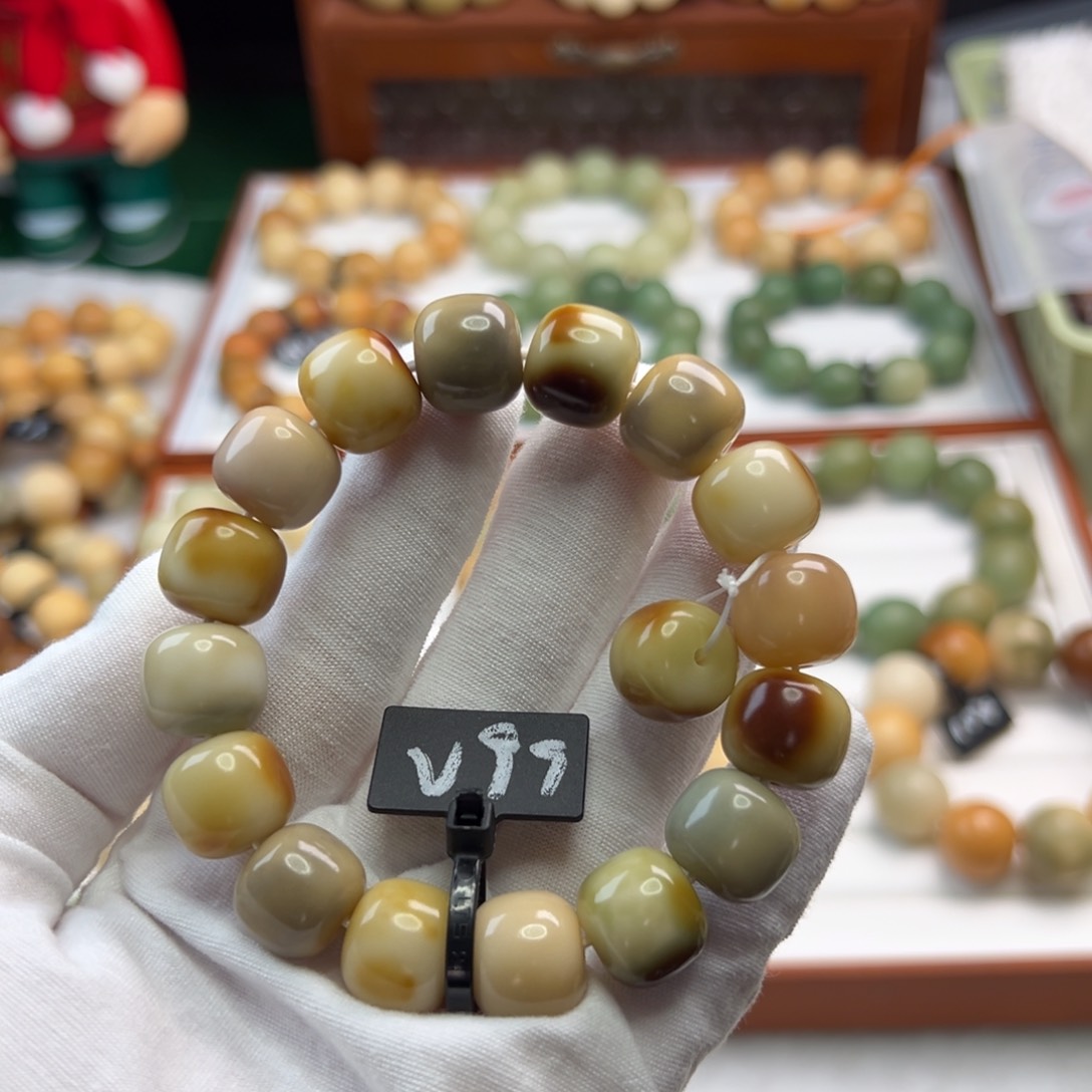 菩提根/象牙果手串卡14桶珠微瑕99
