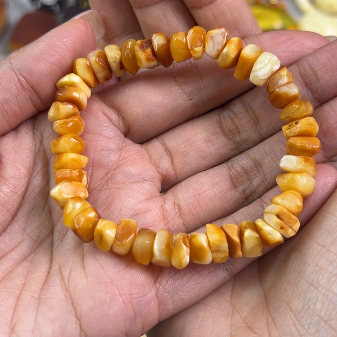 蜜蜡颈饰未镶嵌蜜蜡