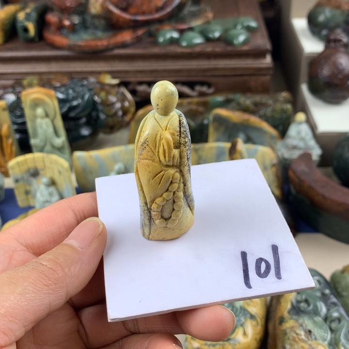 岫岩河磨玉（透闪石质玉）手把件未镶嵌自****6
