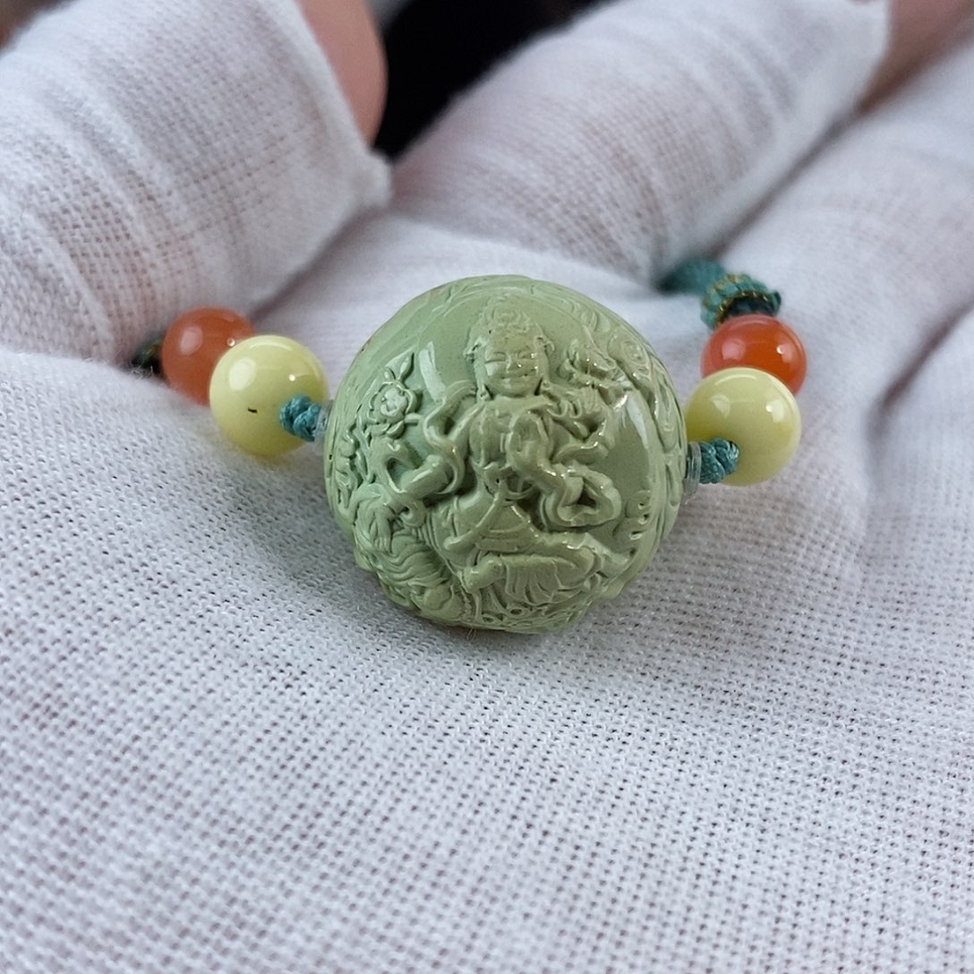 绿松石珠宝奇石未镶嵌19mm