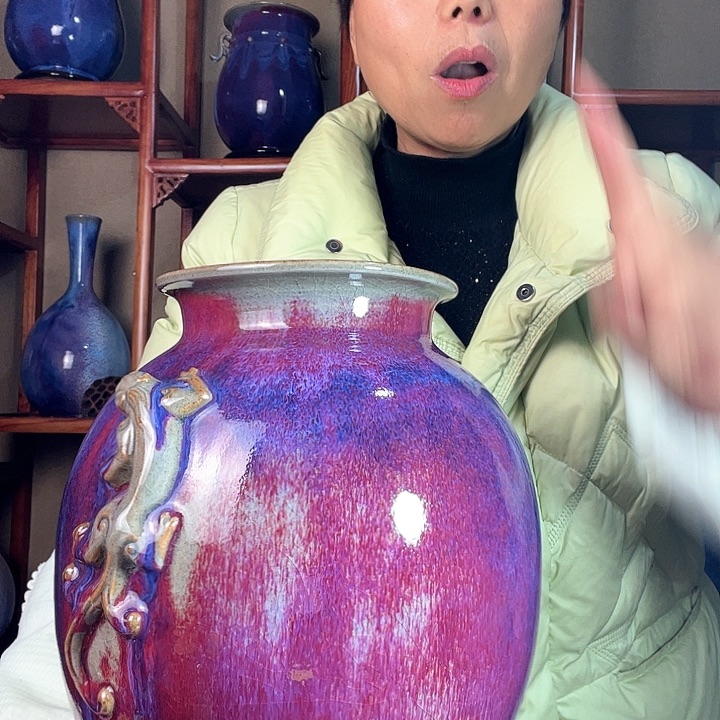 v***x瓷片钧瓷手工艺杯子