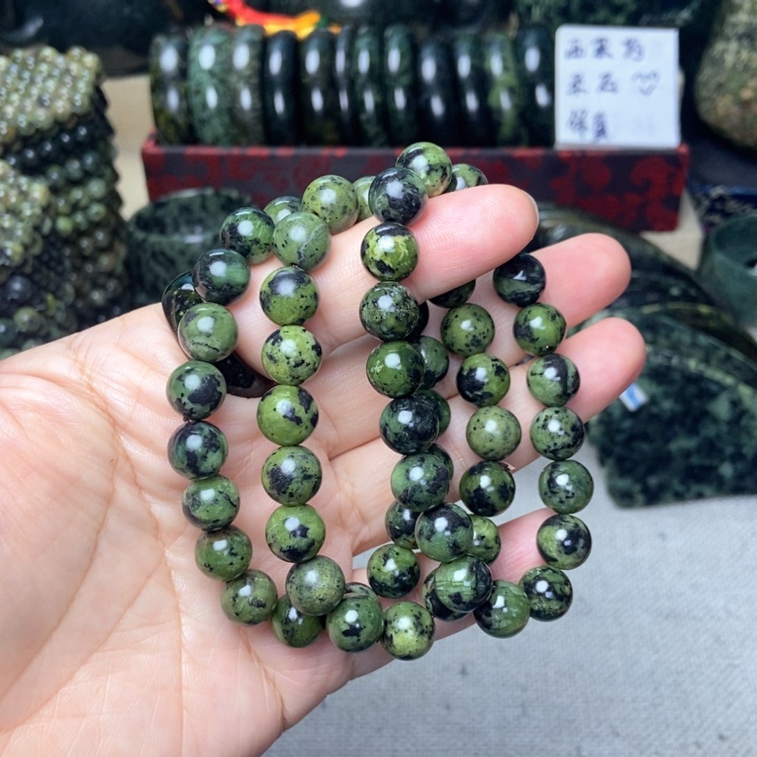 蛇纹石玉未镶嵌手链