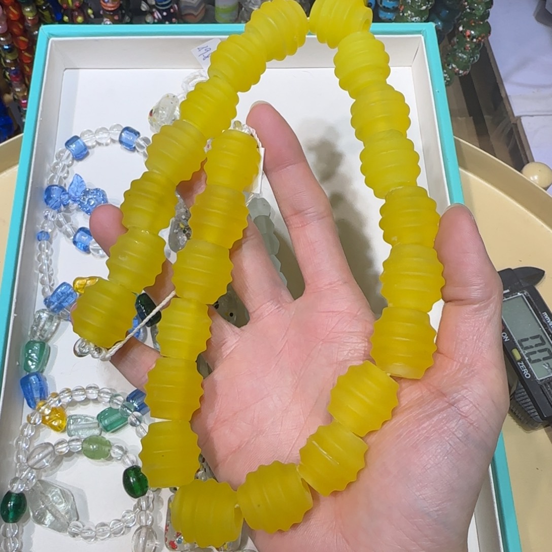 琉璃非金属蜂蜜桶磨砂琉璃珠