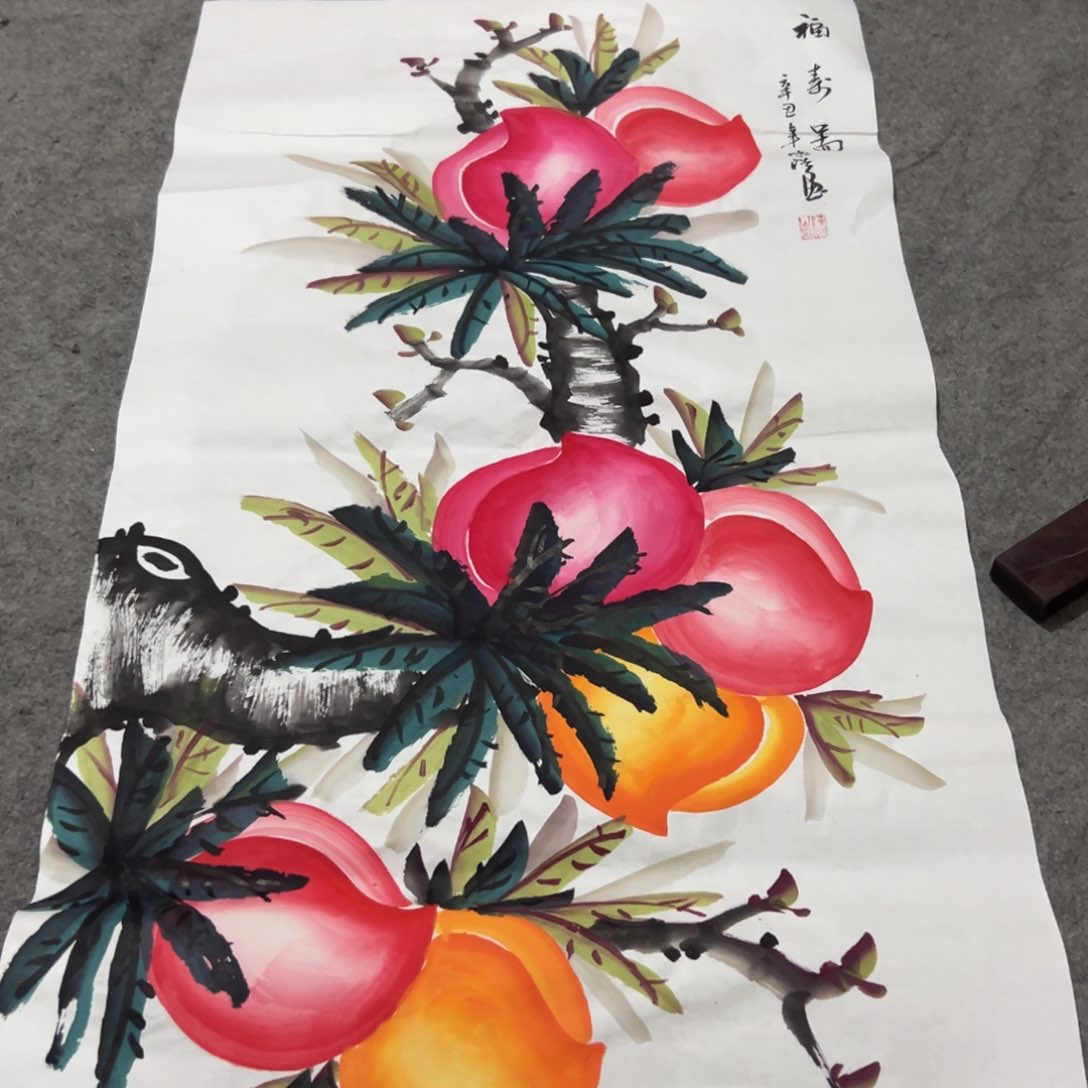 国画国画作品画心一张