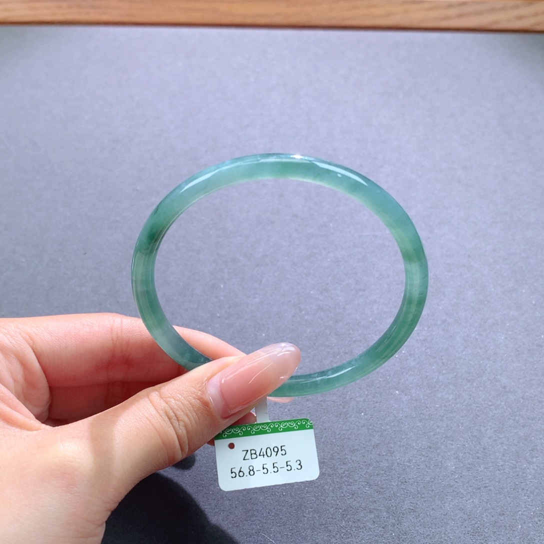 翡翠手镯未镶嵌天然翡翠叮当镯美人镯