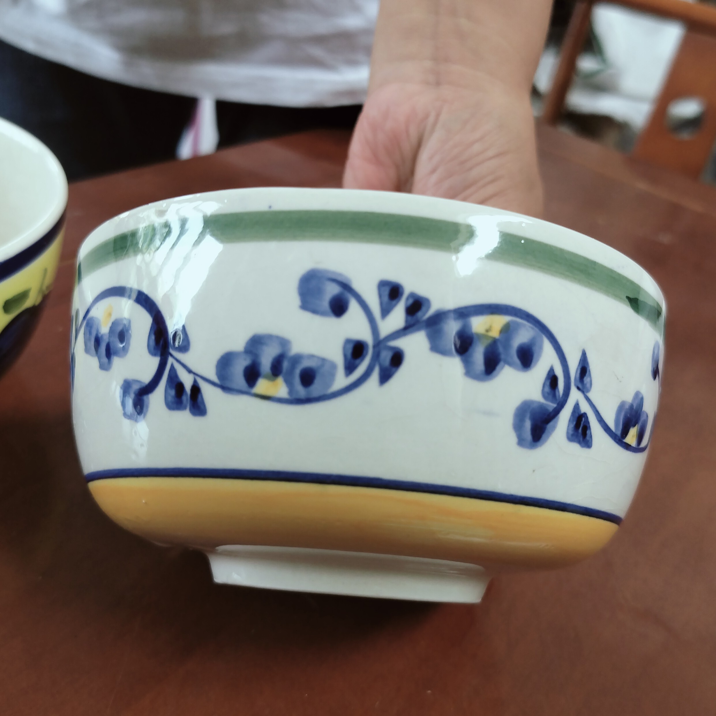 家用陶瓷米饭碗汤碗直径14cm高6.5cm