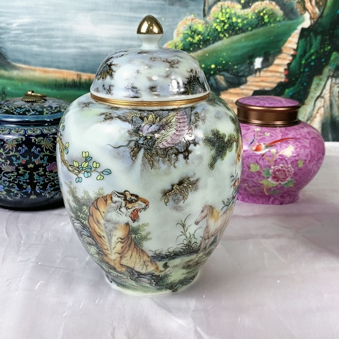 【闪购商品】瓷片陶瓷茶叶罐密封罐