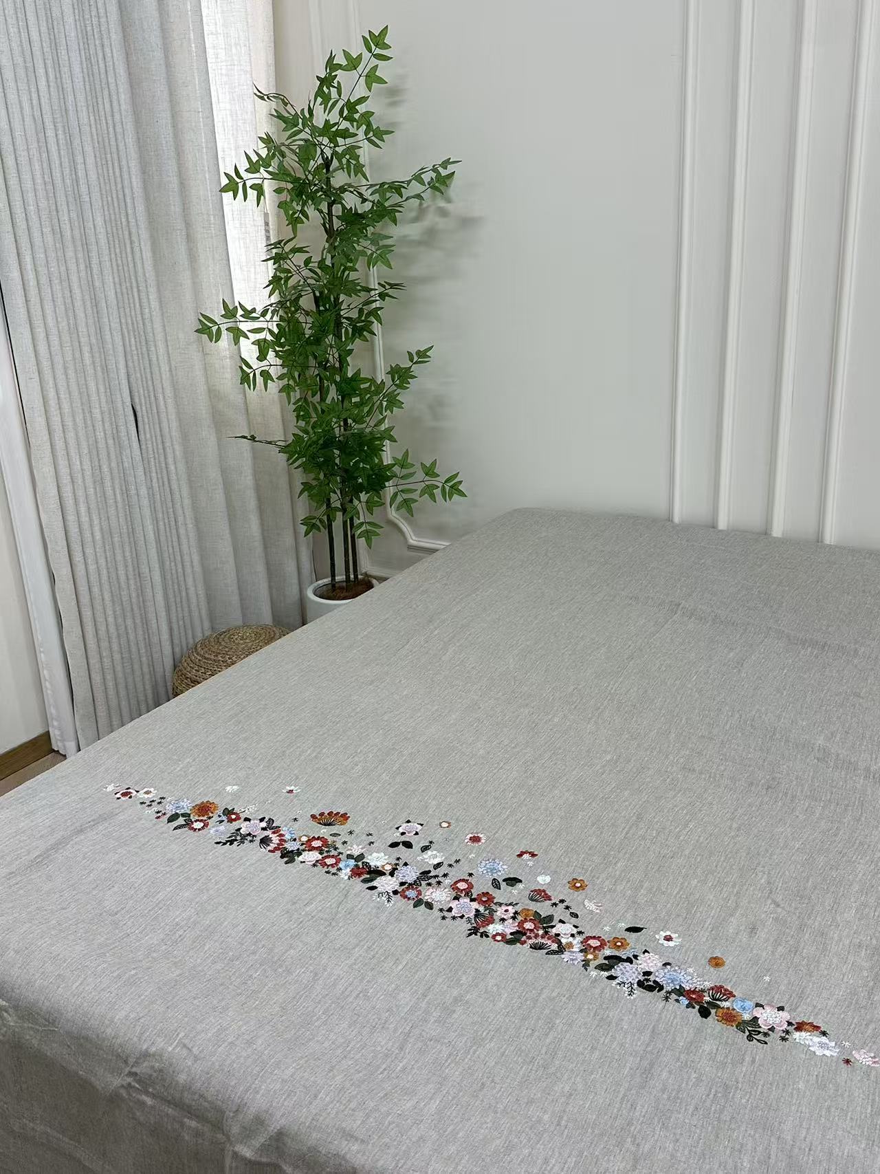 花憩汉麻双雨露四季可用床单