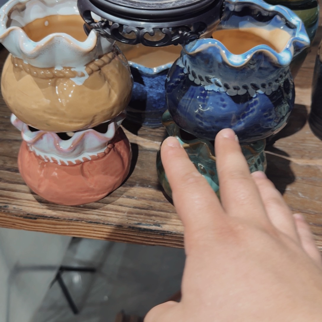 紫砂花盆粗陶盆醋
