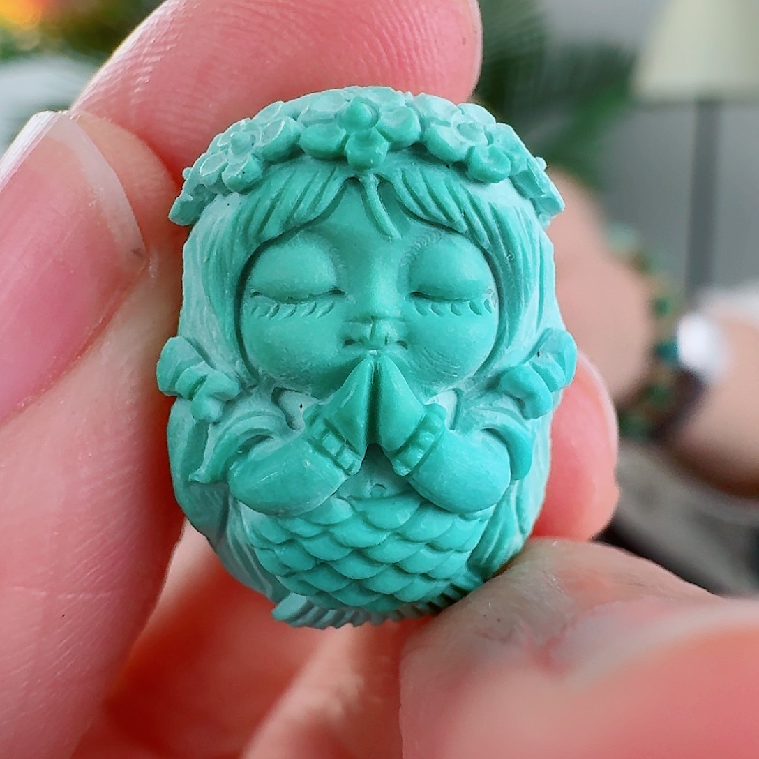 绿松石珠宝奇石未镶嵌