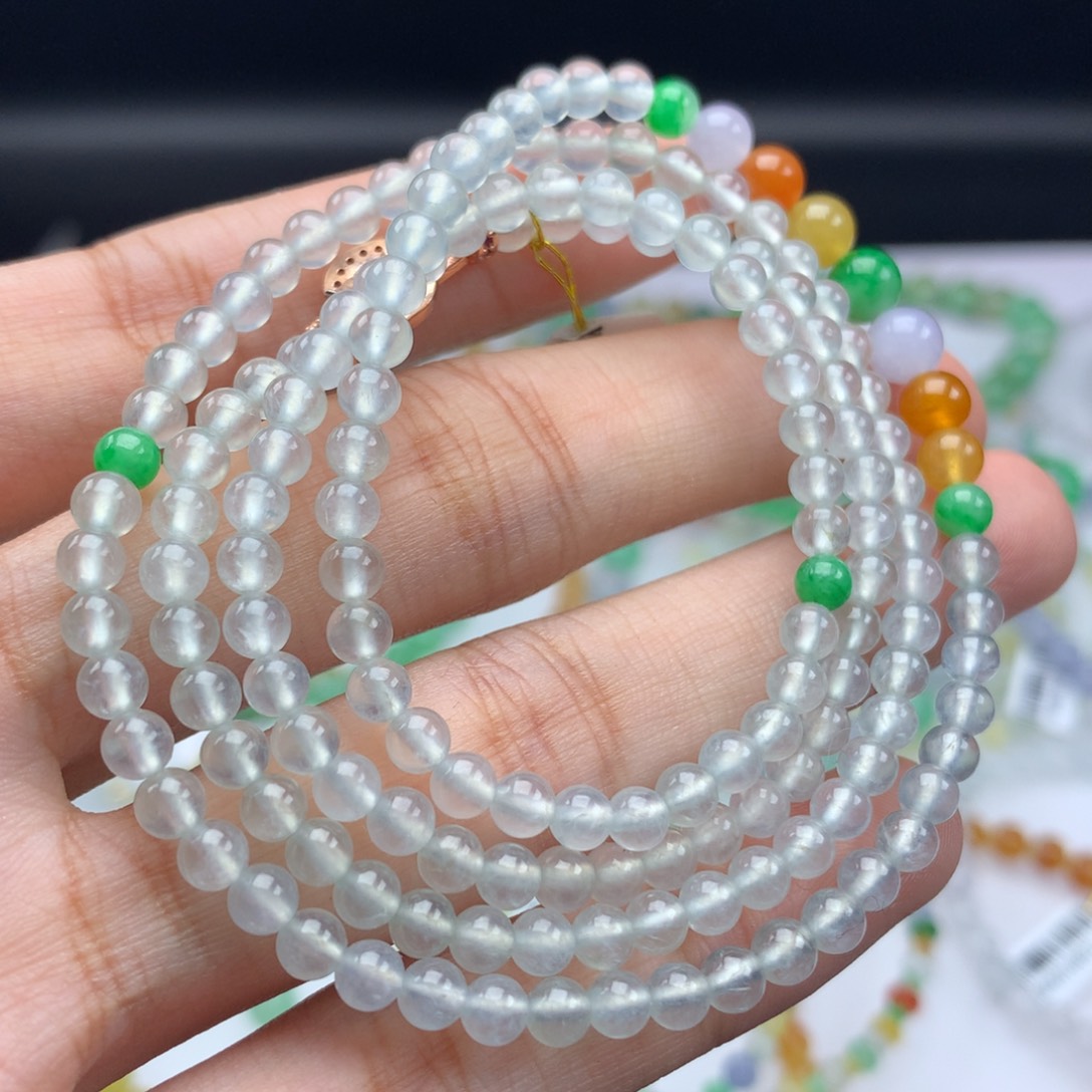 翡翠手链未镶嵌卡