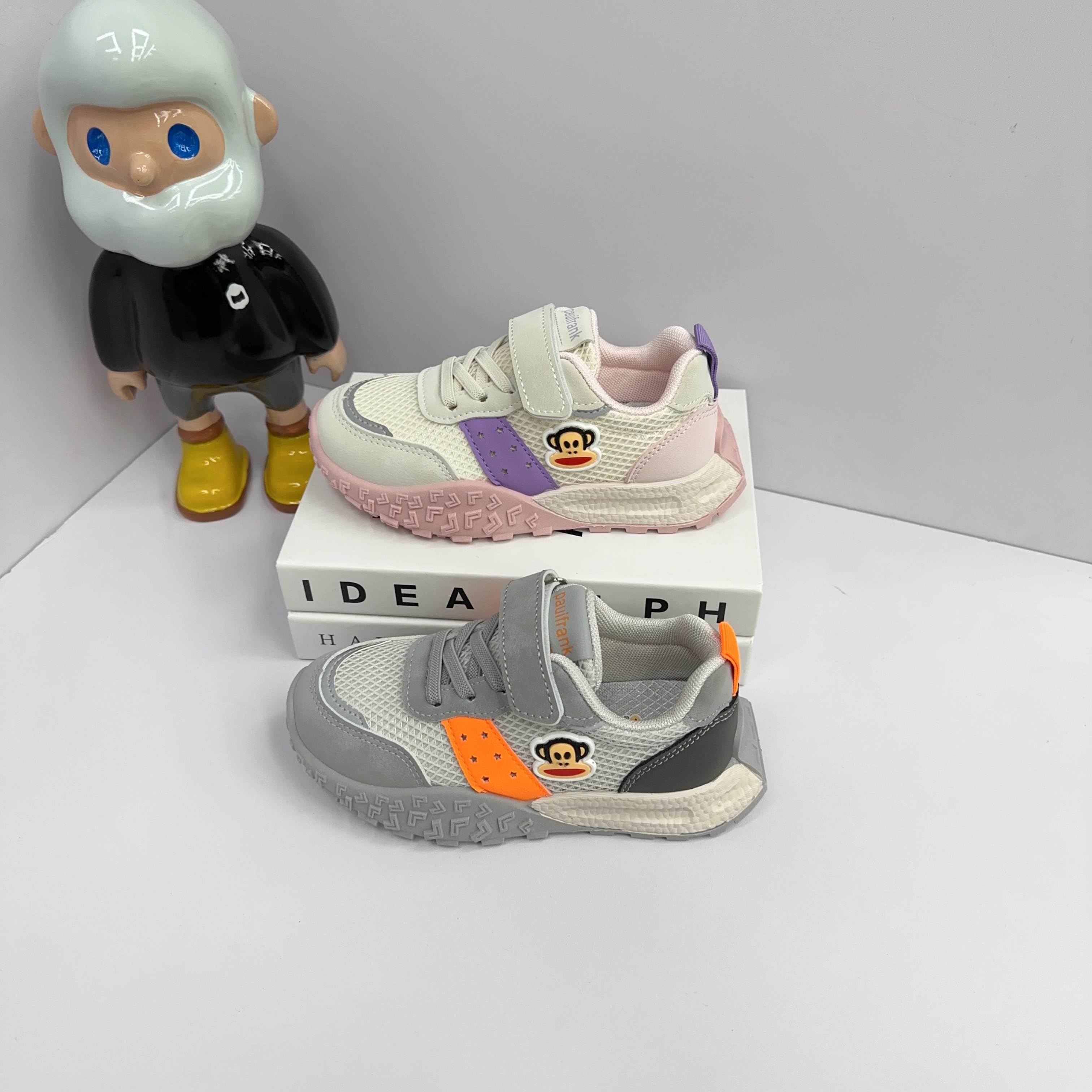 【大妞】8139大嘴猴儿童运动鞋夏款新款男童女童镂空网面休闲德训鞋