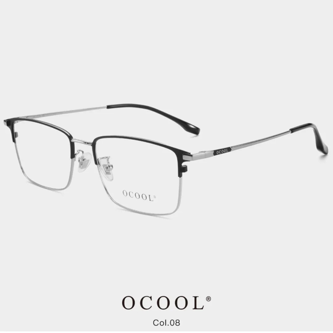 丹阳小白眼镜批发 OCOOL至简眉线品质镜框
