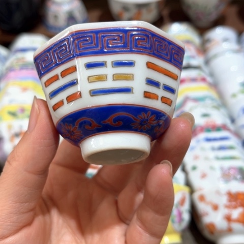 手绘茶杯盖碗壶承