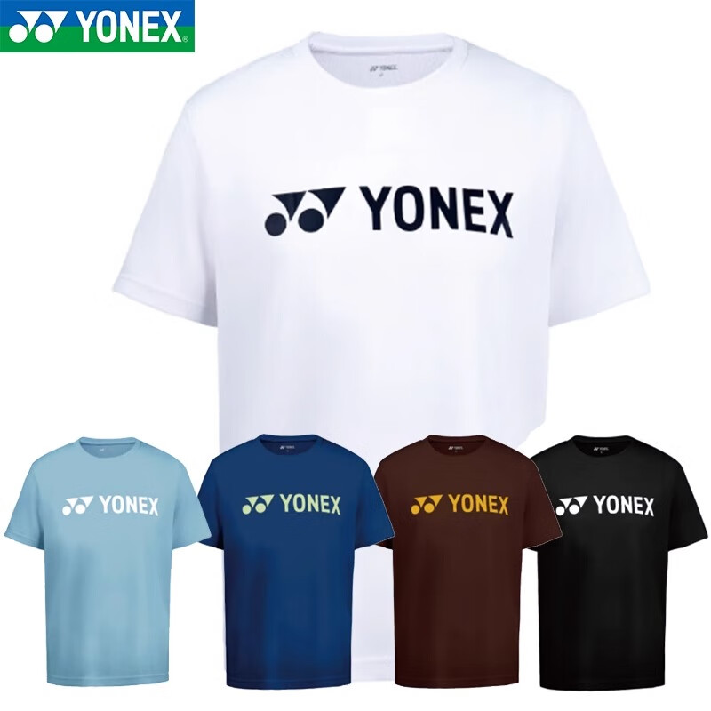 YONEX25年新款尤尼克斯羽毛球服T恤上衣短袖透气速干男女款115095