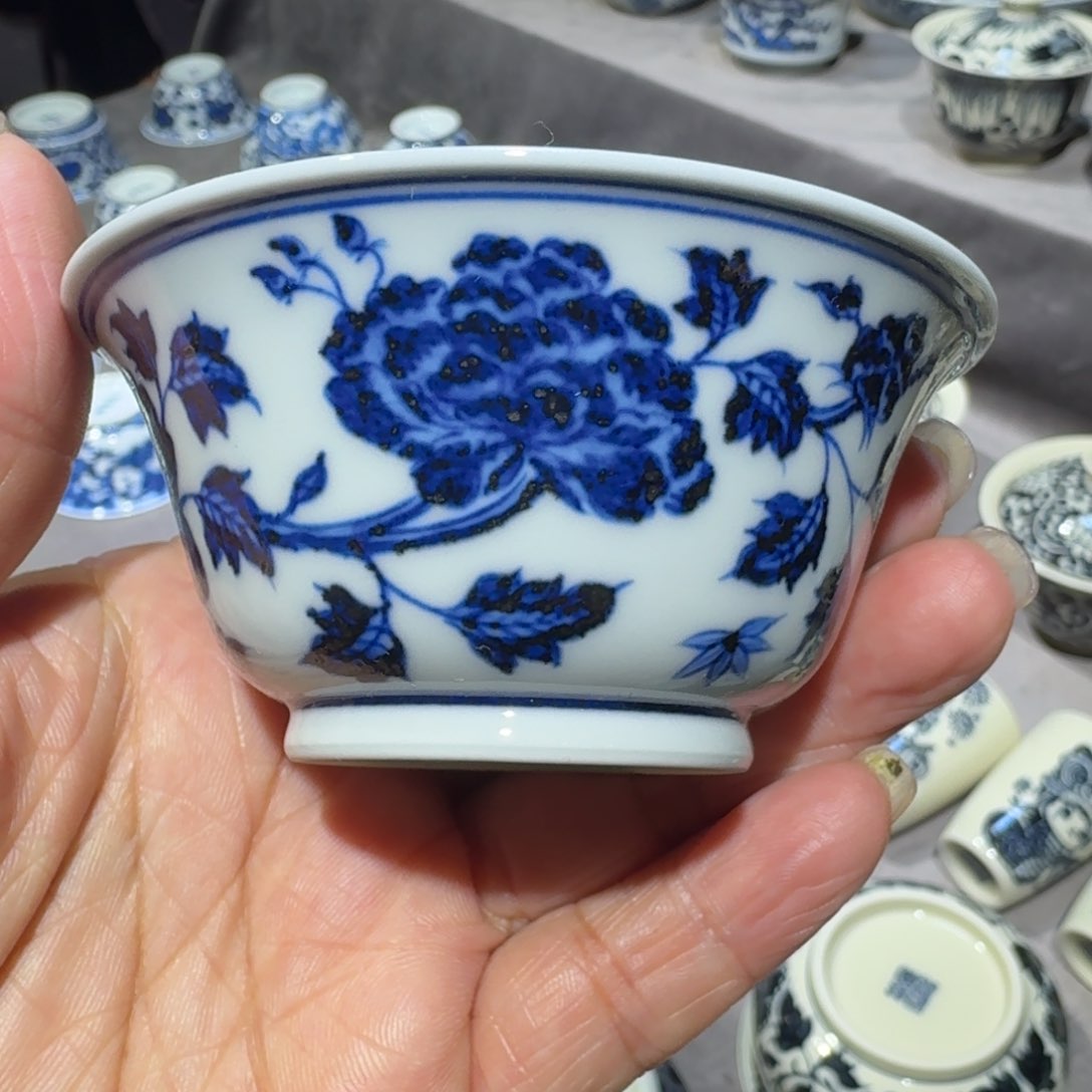 景德镇陶瓷手绘单杯