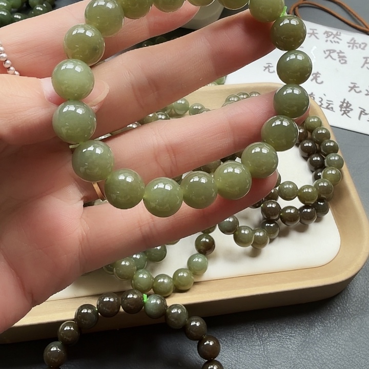 和田玉未镶嵌手链21