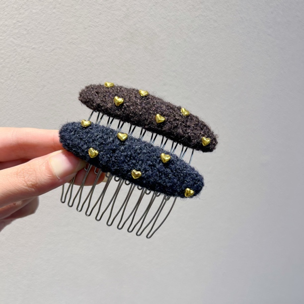 素款复古风日韩女韩式秋冬发卡发夹气质刘海夹手工森系千金风法式