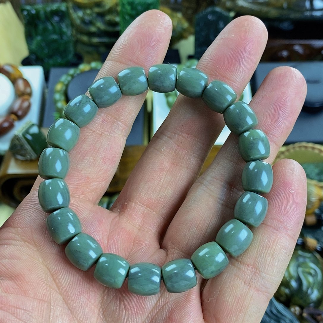 和田玉手串未镶嵌