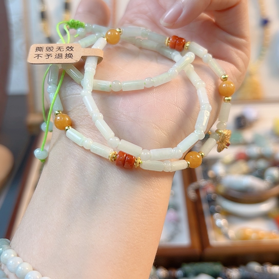 翡翠手链未镶嵌福利